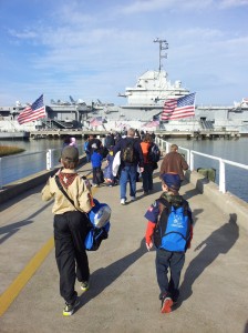 Boarding the U.S.S. Yorktown