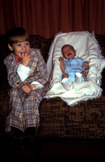 Lee, seen here on his first Easter, also survived my fashion disasters. Although to be fair, this wasn't my fault.