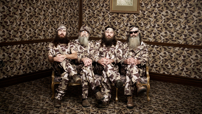 From left, Jase, Si, Willie and Phil Robertson are bearded Louisiana rednecks who are ruling the reality TV airwaves.